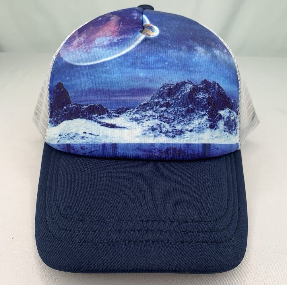 TurtleFur Turtle Fur Snapback Hat Blue scape Logo Baseball
